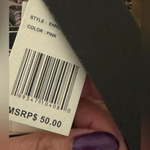 Ed Hardy Skull Design Crossbody Bag - Pink and Black - Picture 4 of 7